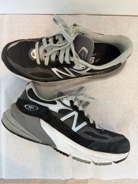 New Balance 990 Gray & Black Sneakers US 8